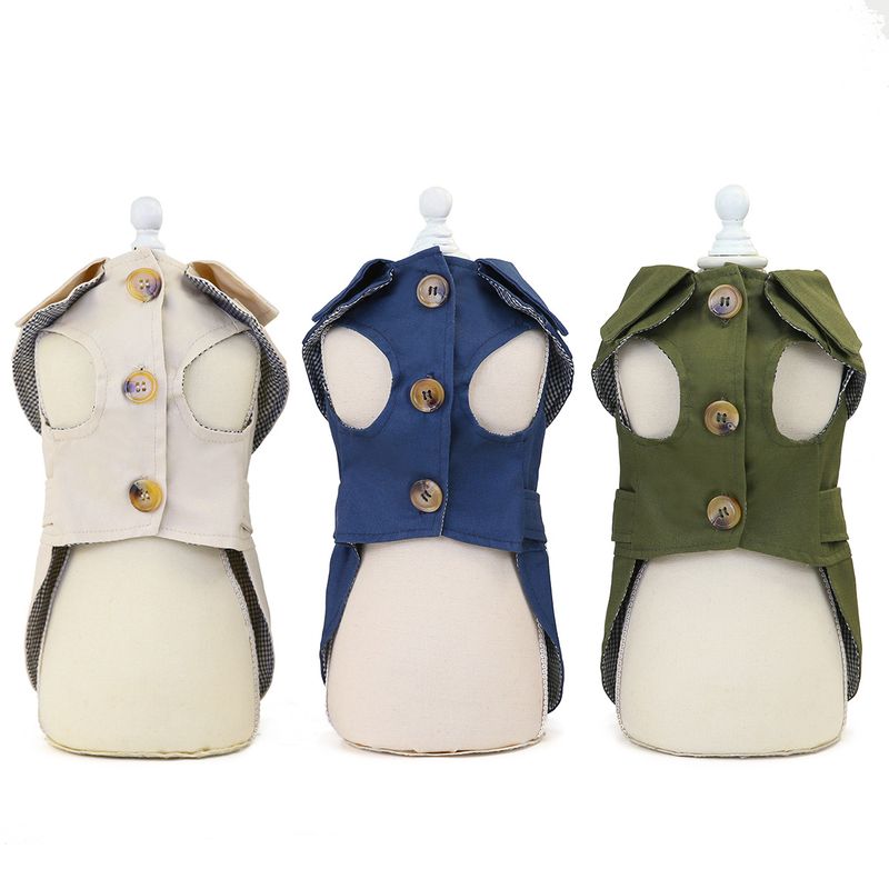 Herbst Neue Kollektion 20 Dreifarbige Windjacke für kleine Hunde und Haustiere, Winterkleidung_voghion.com