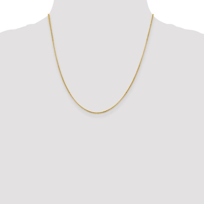 14K 1.4mm Flat Cable Chain_voghion.com