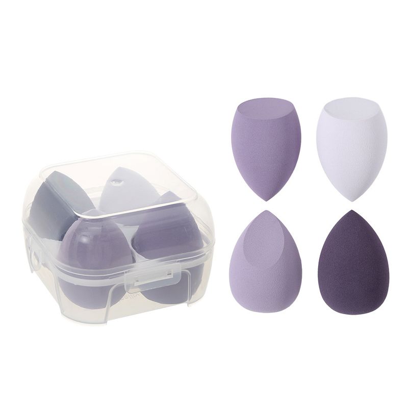4 Eierkarton Set Beauty Kissen Make-up Schwamm Kürbis Wassertropfen schräg Puff_voghion.com