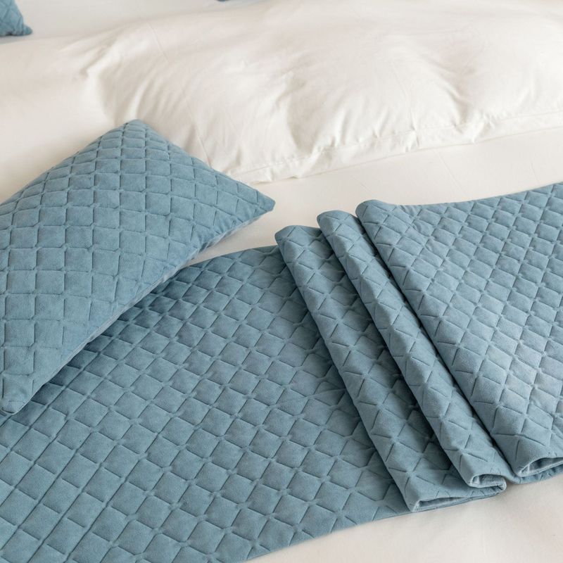 Semplice modello olandese in velluto ultrasonico a rombi per hotel, hotel, casa, letto, asciugamano, bandiera_voghion.com