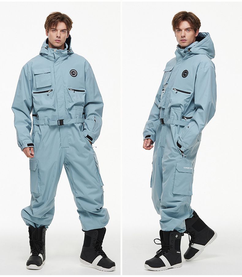 Unisex One-Piece Snowsuit For Skiing & Snowboarding – Waterproof, Windproof & Thermal Insulated Winter Wear For Men & Women_voghion.com
