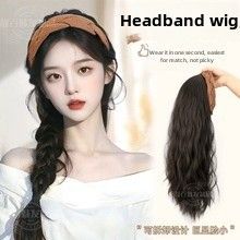 Parrucca da donna con capelli lunghi e ricci, pezzo unico, alto livello, francese, riccio, soffice, aumento invisibile, pezzo di estensione dei capelli senza soluzione di continuità_voghion.com