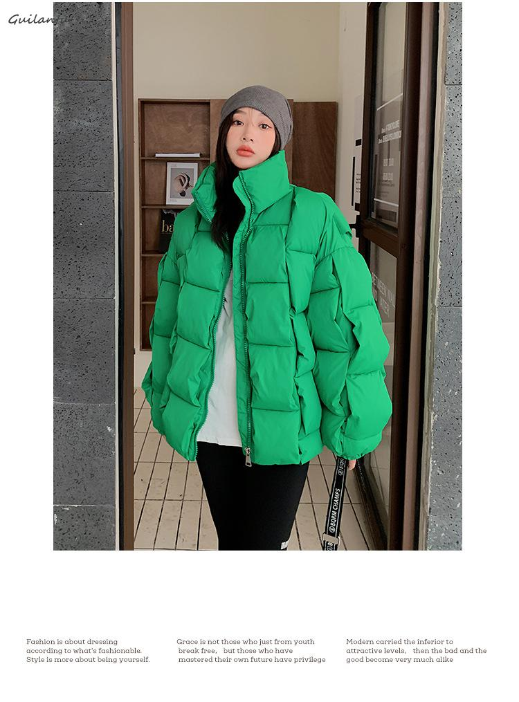 Wanter Iwwergréisst Loose Daunen Warm Parkaen Damen Iwwermantel Déck Kotteng Gepolstert Mantel Fra Plus Gréisst Casual Fra Kalt_voghion.com