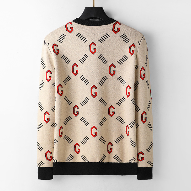 Man's clothing Men's spring and autumn cashmere sweater fashion crewneck pullover warm casual_voghion.com