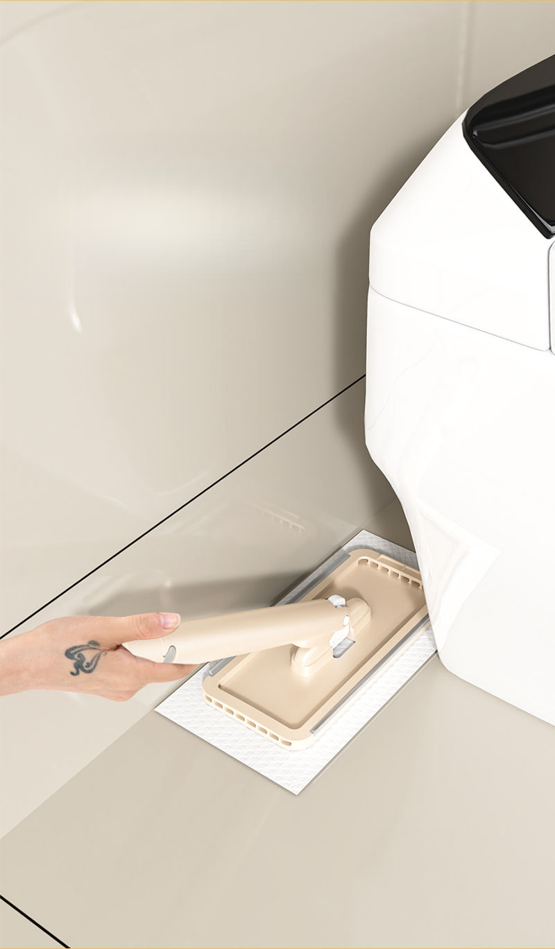 Mini Dry And Wet Dual-use Desktop Cleaning Electrostatic Adsorption Face Towel Small Mop_voghion.com