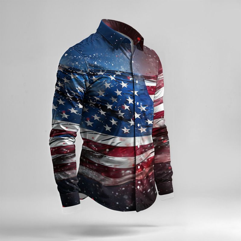 Set di camicie da uomo primavera/estate 2025, con stampa di marca, alla moda, semplice, a maniche lunghe, di alta qualità e comode._voghion.com