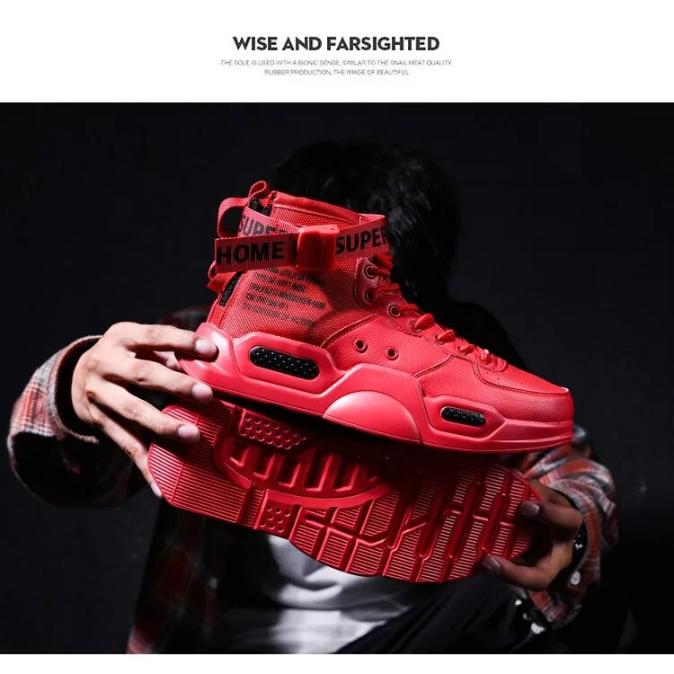 Herren Casual High Top Trendy Jungen Basketball Tennis Outdoor Offroad Schuhe Paar Sport_voghion.com