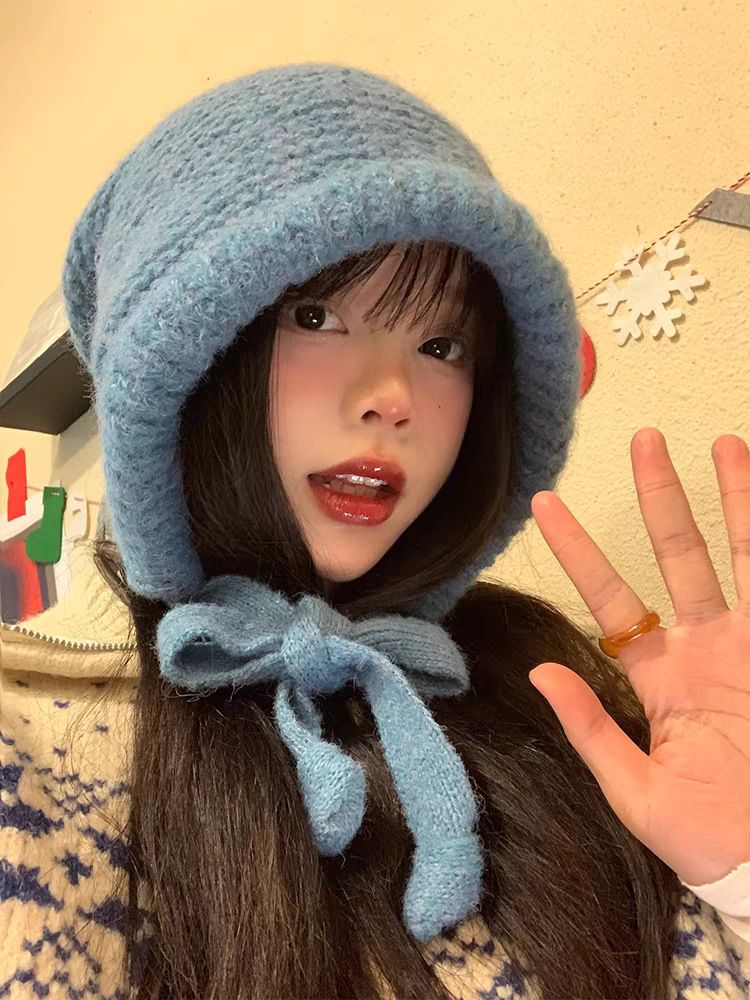 Ethnic Style Bag For Women, Autumn And Winter Balaclava, Warm Ear Protection Knitted Plush Lei Feng Hat, Versatile_voghion.com