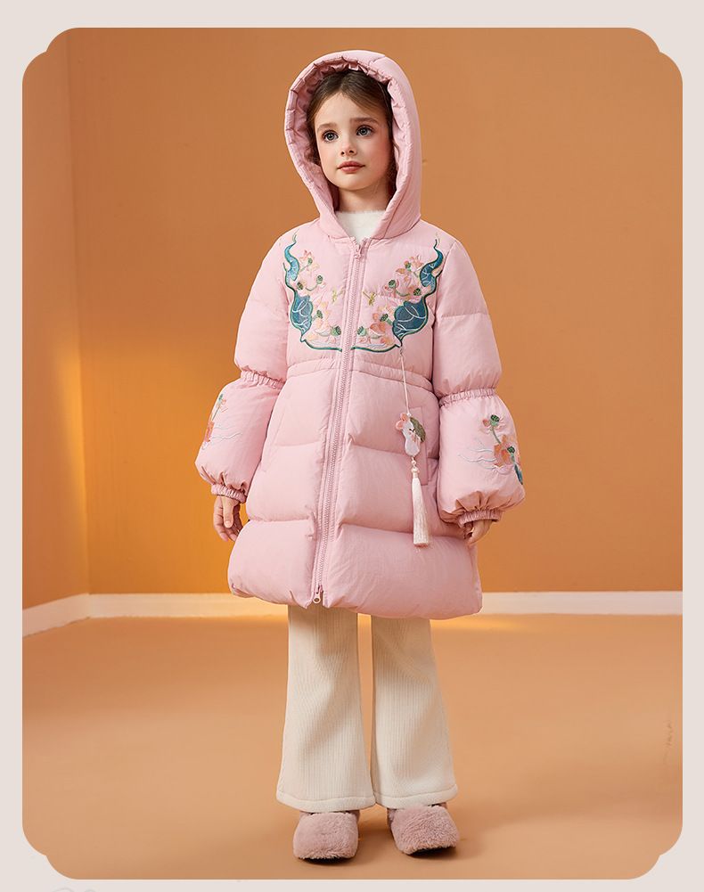 Vestito da bambina in stile cinese, in stile antico, in stile invernale, in stile Hanfu, per festeggiare il nuovo anno, in peluche e spesso cotone._voghion.com