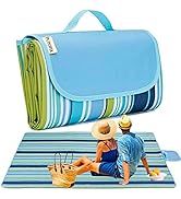 PUPOPIK Beach Blanket, Mat 80x60in Waterproof Foldable, Family Mat, Portable Large Picnic Blankets For Travel, Hiking,_voghion.com