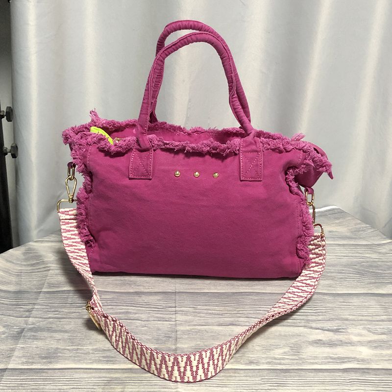 Großes Fassungsvermögen, Reisetasche aus gebürstetem, gewaschenem Canvas, grenzüberschreitende, modische, tragbare Ein-Schulter-Yogatasche, Wochenend- und Freizeitreisetasche_voghion.com