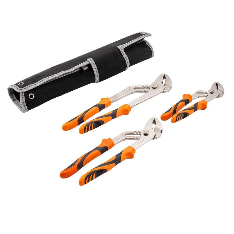 12 Inch 8 Adjustable Steel Water HeatTreated 3Piece Set Pump Joint 10 Groove Pliers Pliers Carbon Quick For High Button Pliers_voghion.com