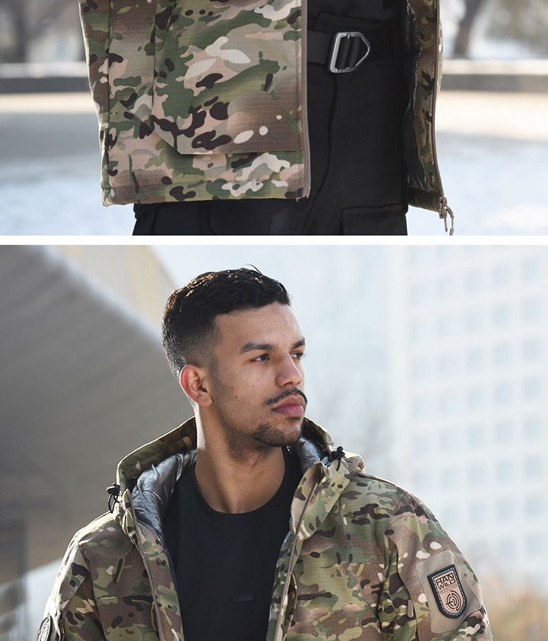 Hanye Reflektierende taktische Outdoor-Skibekleidung für Herren, Tarn-Thermobekleidung für Militärbegeisterte, Kampfeinsatzbekleidung_voghion.com