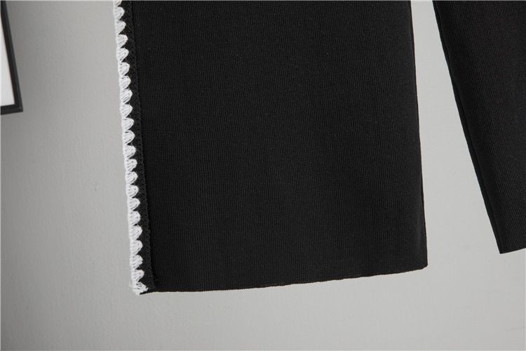 Women's Clothing Summer Off Shoulder Knitted Short Sleeved Tops Fashionable And Casual Wide Leg Pants Slimming Sports Two Piece Suits_voghion.com