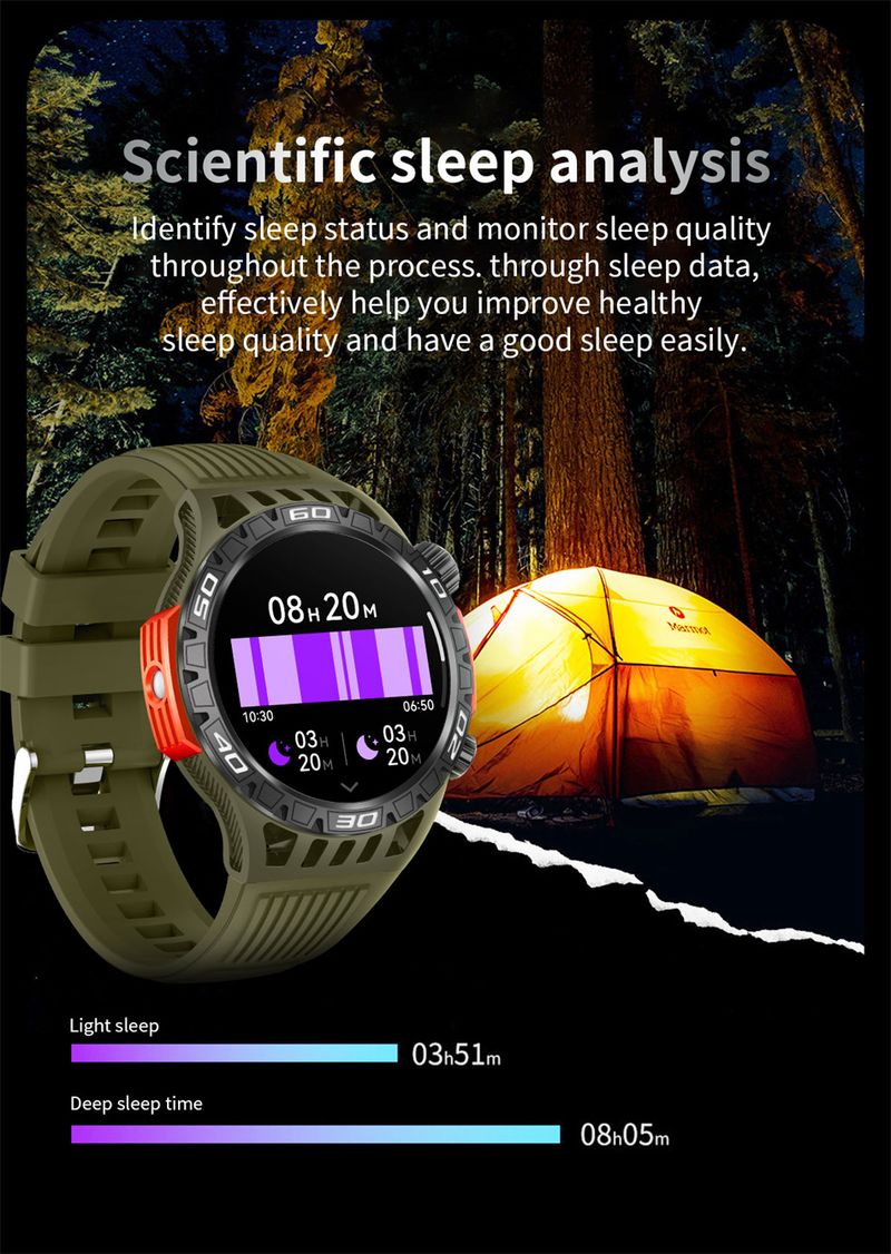 New Flashlight Smart Watch Men Heart Rate Sports Fitness Tracker IP68 Waterproof Calling SmartWatch For Huawei Xiaomi_voghion.com