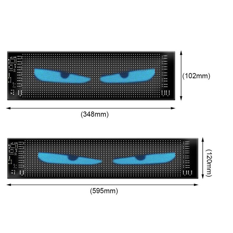 Adesivo per auto intelligente con luce LED dinamica per camion con schermo Demon Eye specifico per celebrità su Internet_voghion.com
