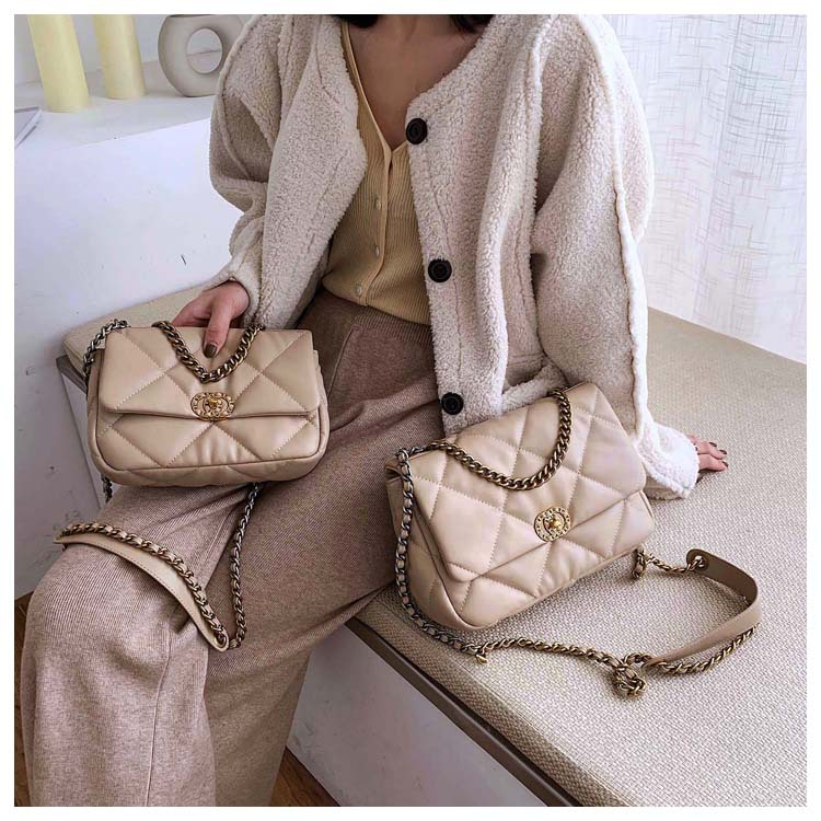 Borsa a tracolla classica versatile Borsa a tracolla a tracolla Borsa da donna piccola in stile profumato alla moda casual Borsa a tracolla morbida in PU Lingge_voghion.com