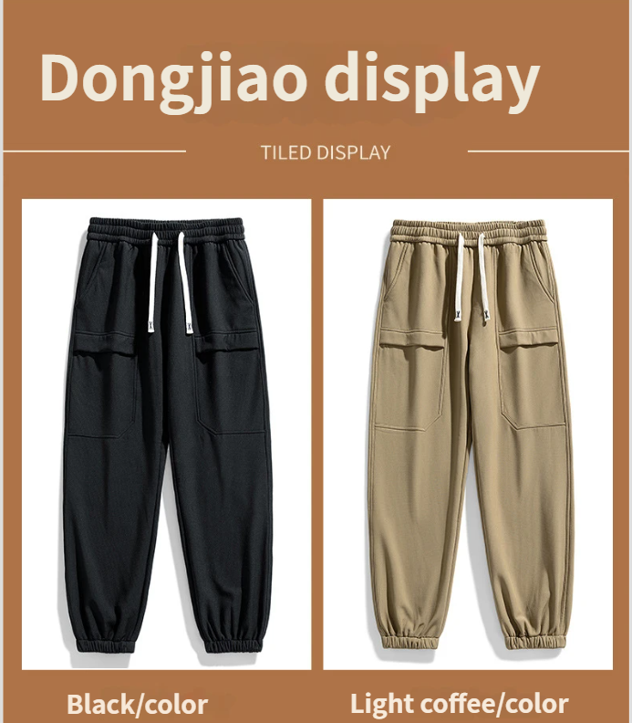 Pantaloni da lavoro casual funzionali da uomo, caldi e spessi, con fodera in pile, per l'autunno e l'inverno, a gamba dritta, unisex, a tre prove_voghion.com