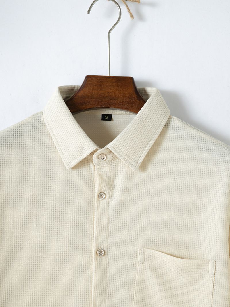 Cotton Linen Hot Sale Men's Short-Sleeved Shirts Summer Solid Color Turn-down Collar Casual Beach Style Plus Size_voghion.com