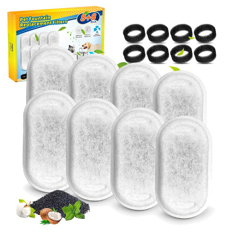 Stainless Steel Pet Water Dispenser Cartridge Coconut Shell Activated Carbon Ion Resin Filter Cotton_voghion.com