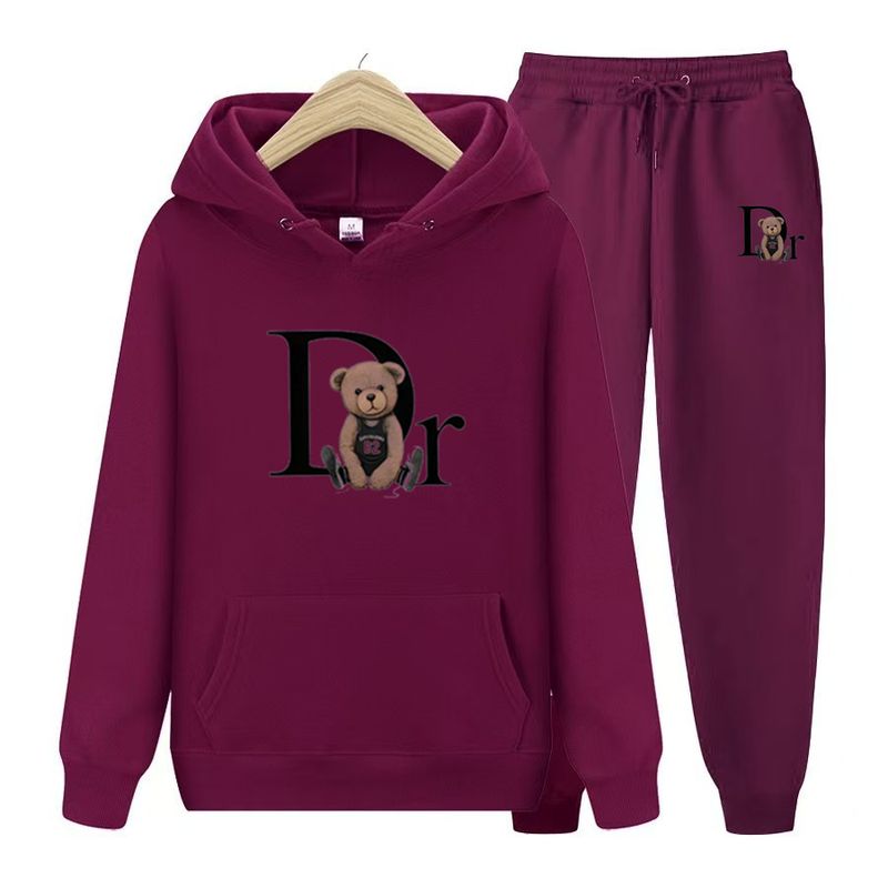 Buchstabendruck Straße Koreanischer Stil Persönlichkeit Unisex Casual Hoodie Sweatshirt Set_voghion.com