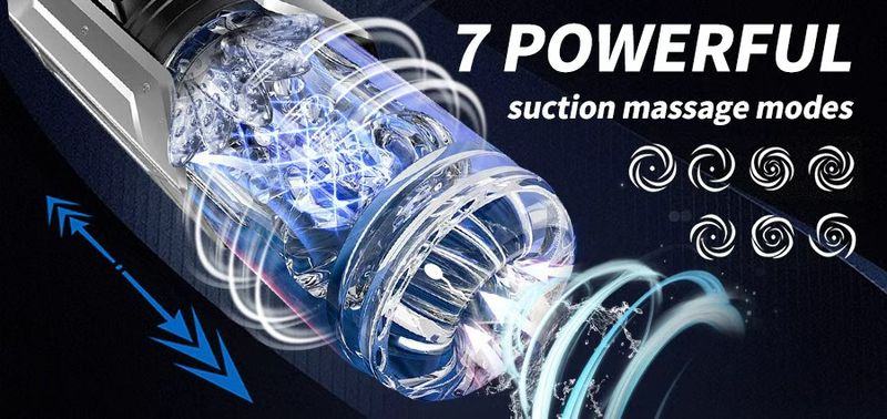 APP LED Automatic Male Masturbator Cup 7 Sucking Rotating Licking Thusting Modes Pocket Pussy Stroker Blowjob Sex Toys_voghion.com