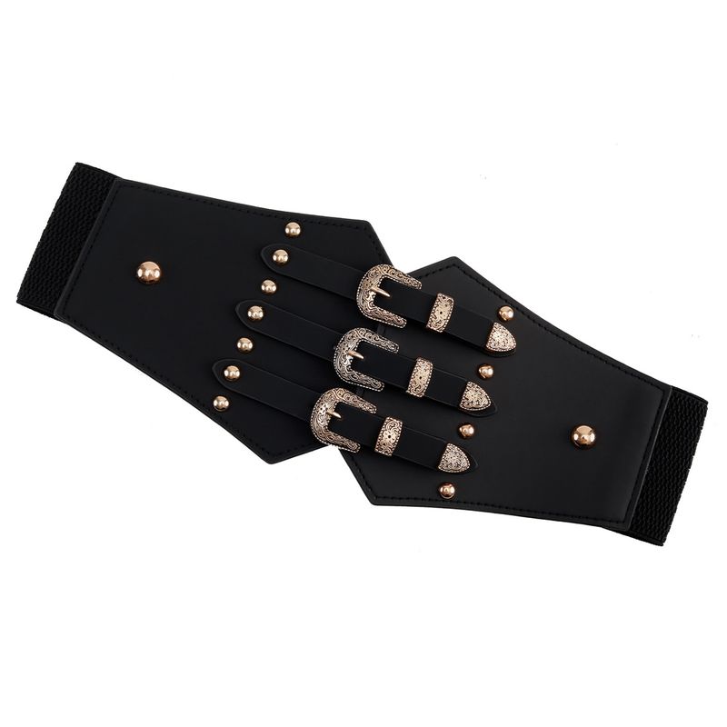 Cintura larga decorativa con elastico in vita, versatile e punk, per abiti da donna_voghion.com