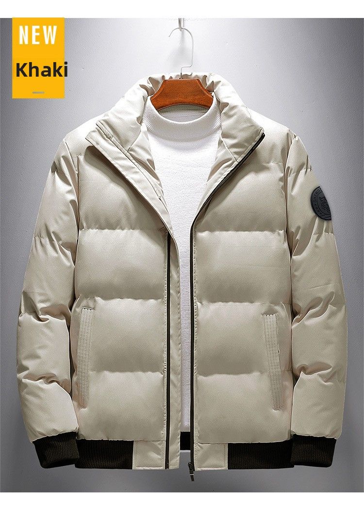 Winterkleidung in Übergröße für Herren mit Daunen-Baumwollpolsterung, kurze, leichte Kleidung mit Baumwollpolsterung, Arbeitskleidung, Baumwollpolsterjacken, Herrenbekleidung im Freien_voghion.com