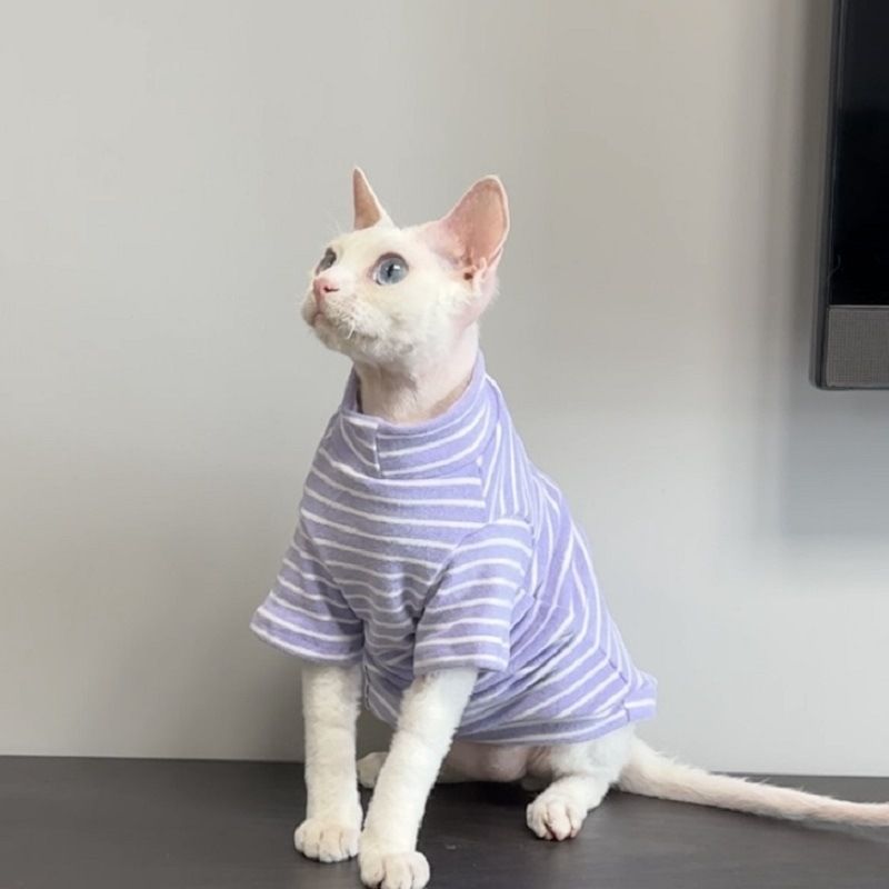 Sphynx Clothes Autumn Winter Style Hairless Devon Rex Cat Cold-Proof Warm Clothing_voghion.com