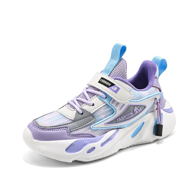 Girls' Shoes Spring And Autumn New Mesh Summer Children's Sports Shoes Leather Upper, Casual Running Shoes For Big Boys_voghion.com