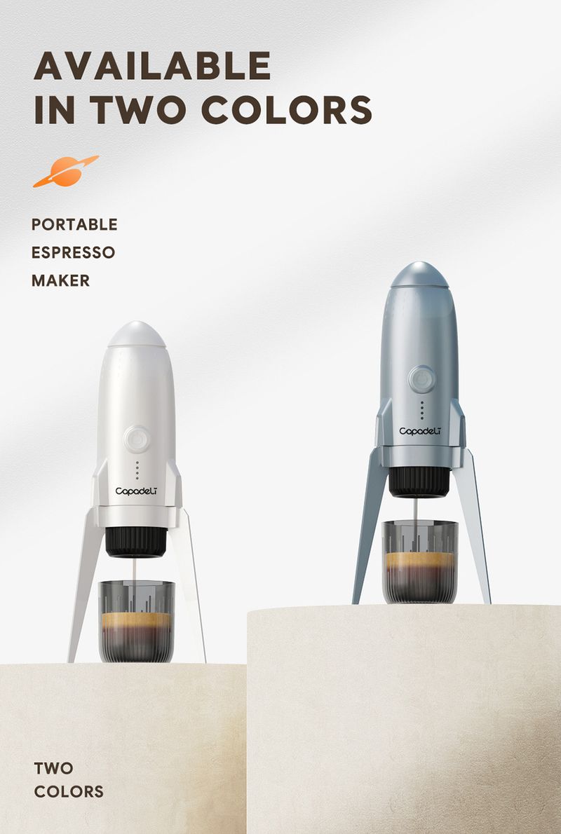 Nuova macchina da caffè modellabile Rocket Edition, riscaldamento wireless, macchina da caffè portatile 3 in 1 multifunzionale a capsule, macchina da caffè italiana_voghion.com