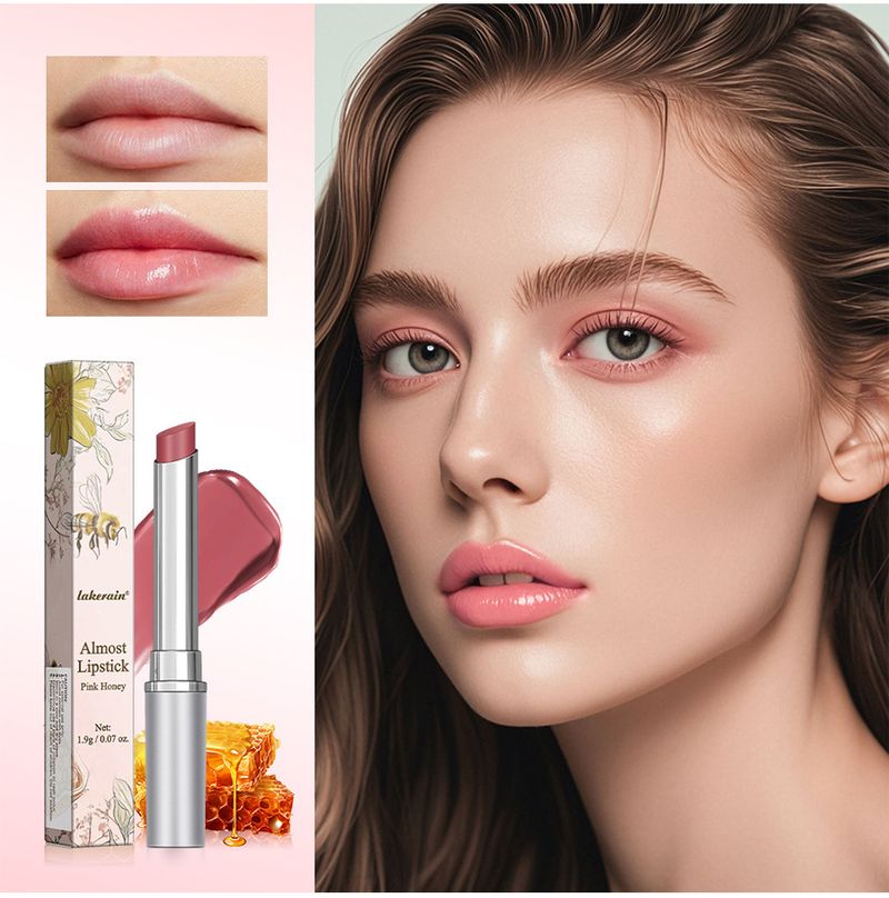 Lakerain Pink Honey Lippenstift – Feuchtigkeitsspendender und glänzender getönter Lippenbalsam, Black Honey Dupe, natürlicher feuchtigkeitsspendender Gloss für den täglichen Gebrauch, vegan, 1,9 g_voghion.com