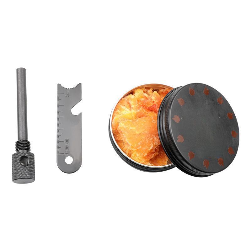 Encendedor de fuego para exteriores, de barro, para acampar, resistente al viento, impermeable, de algodón, de encendido rápido, herramienta EDC de supervivencia en la naturaleza._voghion.com
