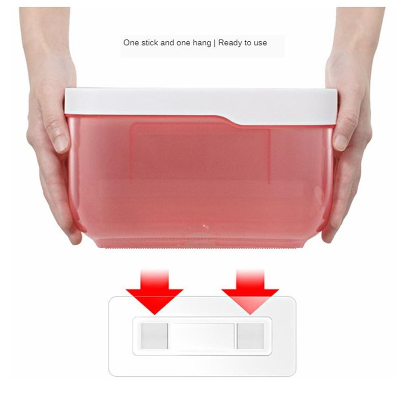 Porta carta igienica impermeabile, porta fazzoletti, organizer per bagno, porta fazzoletti autoadesivo da parete_voghion.com