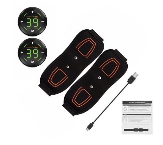 New Touch Screen EMS Belt Muscle Stickers Massage Abdominal Machine Fitness Pulse Portable_voghion.com