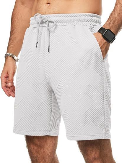 Vêtements pour hommes, nouveaux shorts tricotés, pantalons décontractés amples et droits pour hommes, style vacances balnéaires polyvalent_voghion.com