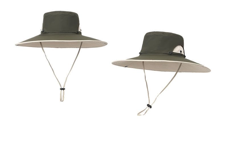 Detachable Top Mesh Fisherman Hat - UPF 50+ Sun Protection For Men & Women - Western Style With Foldable Brim_voghion.com