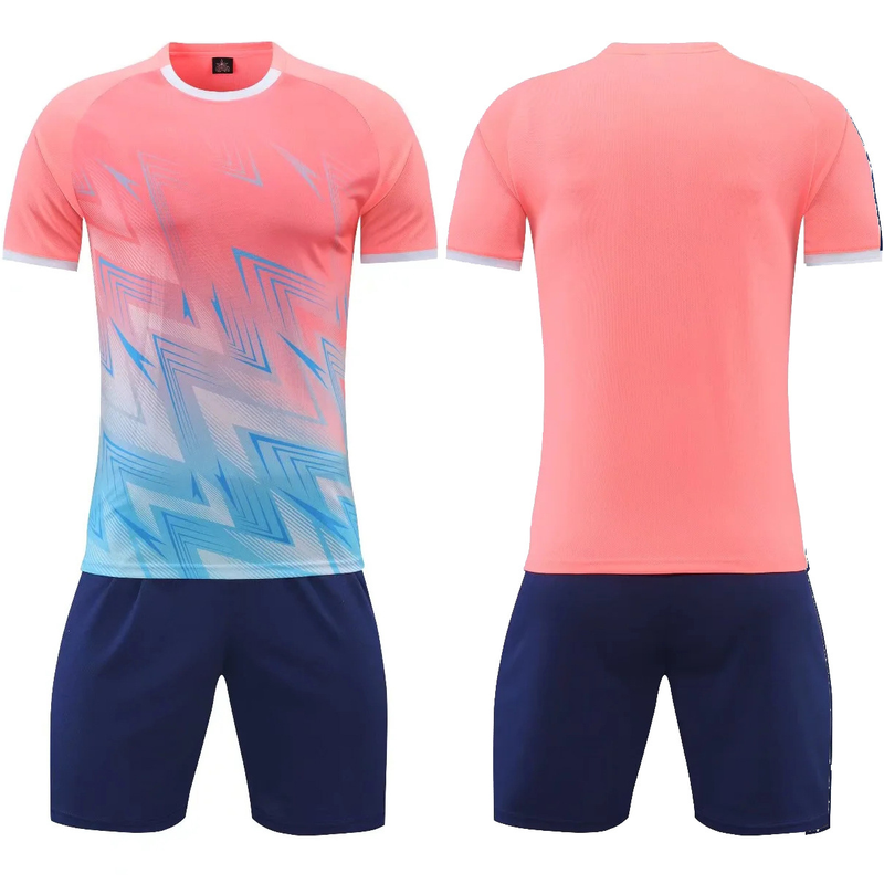 Children's Gradient Soccer Jersey Men's Soccer Jersey Summer Training Short Sleeve Personalized Printed Soccer Jersey_voghion.com