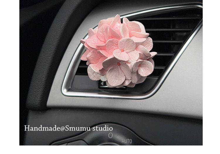 Pink Embroidered Ball Float Carrying Aromatherapy Stones Girls, Interior Accessories For Cars, Air Vents, Instagram_voghion.com