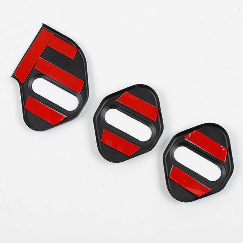 Autodeurslot beschermende decoratiehoes stickers voor Suzuki Jimny 2019 2020 2021 exterieur accessoires (zwart)_voghion.com