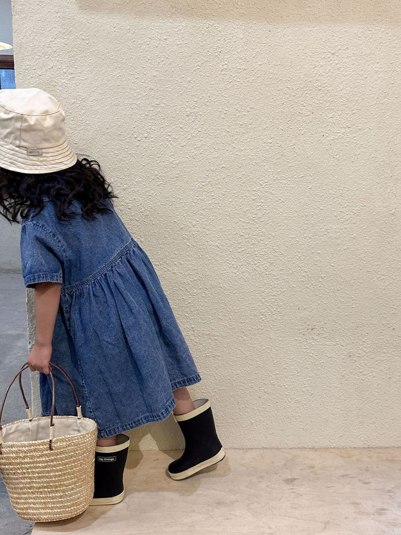 Trajes vaqueros de verano para niños, ropa de verano de manga corta para bebés, vestidos para niñas y hermanos, 2025_voghion.com