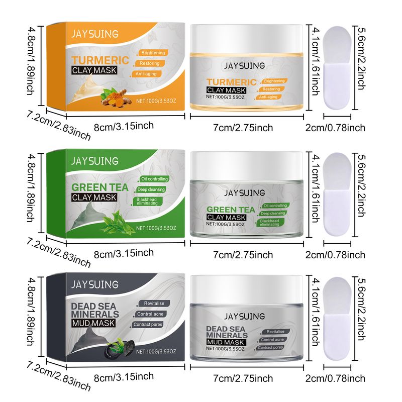 Jaysuing Facial Mud Mask Series Moisturizes And Controls Oil, Firming And Smoothing Facial Skin To Even Skin Tone_voghion.com