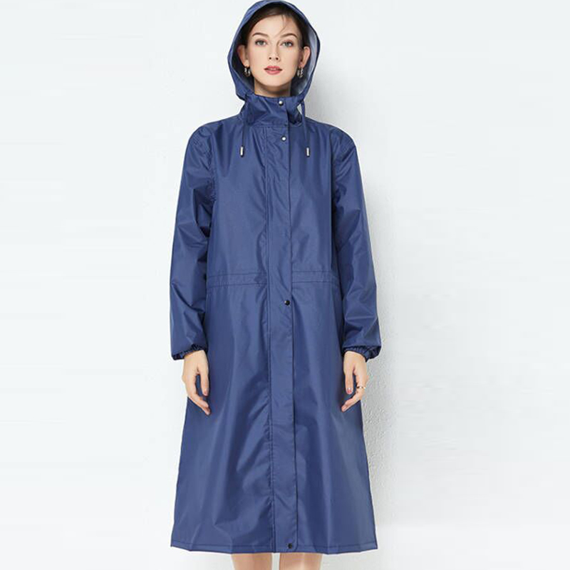 Dammen Waasserdicht Laang Reenmantel Damen Reenmantel Kapuzen Trenchjacket Windbreaker Liicht Outdoor Wanderreenkleeder_voghion.com