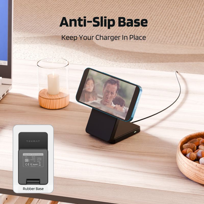 MagSafe Charger Stand Dock Fast Wireless Charging Holder For IPhone 15 16 Pro_voghion.com