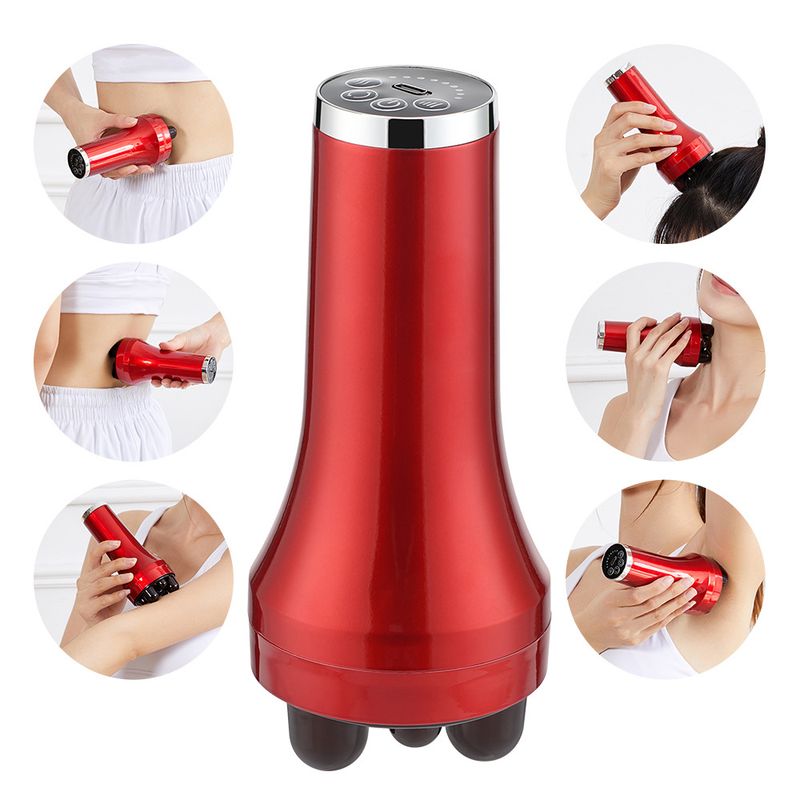 Calentamiento completamente automático para masajear la cintura del vientre, masajeador abdominal de mano y luz roja ajustable_voghion.com