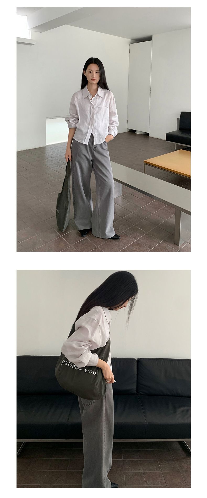 Dameklær Vasket bomull Retro allsidige jeans Dame Vår Nye høy midje smale rette bukser 24258_voghion.com