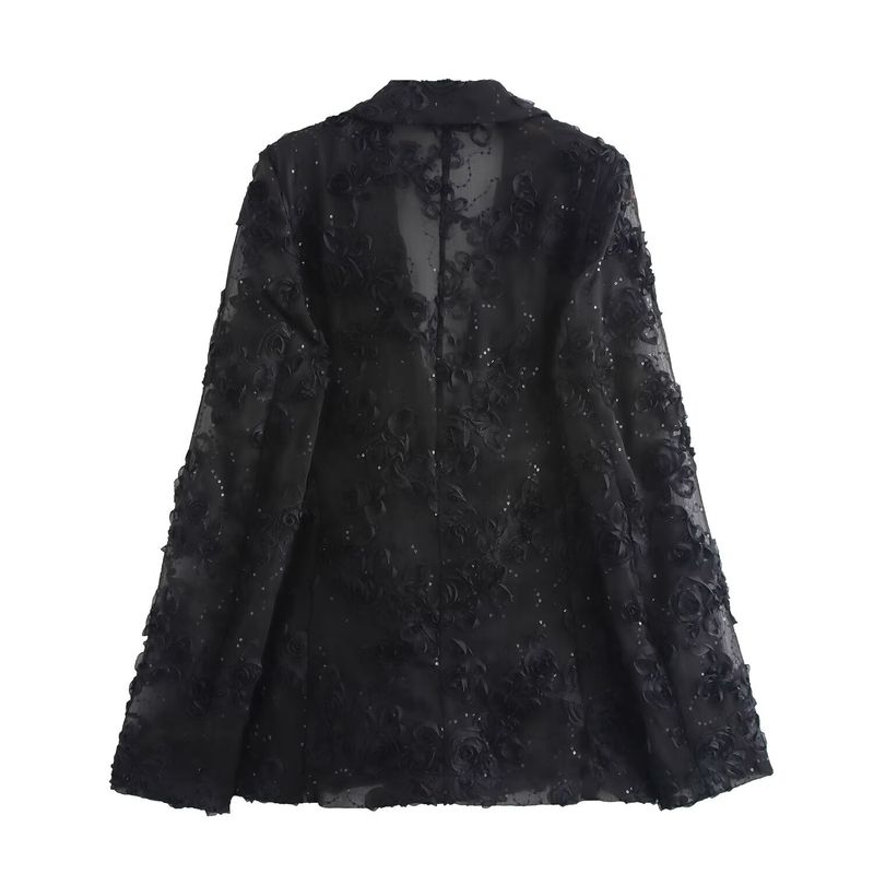 Abbigliamento donna autunno/inverno 2024 nuovo set pantaloni semitrasparenti con perle_voghion.com