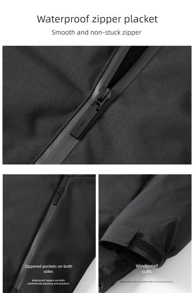 Winter For Men, Plus Size Loose Casual Cotton Trendy Hooded Sports Puffer Jacket, Graphene Thermal Jacket_voghion.com