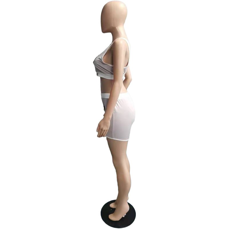 Women's Clothing Independent Station Fashion Casual Sexy Letter Print Swimsuit Two-piece Set_voghion.com
