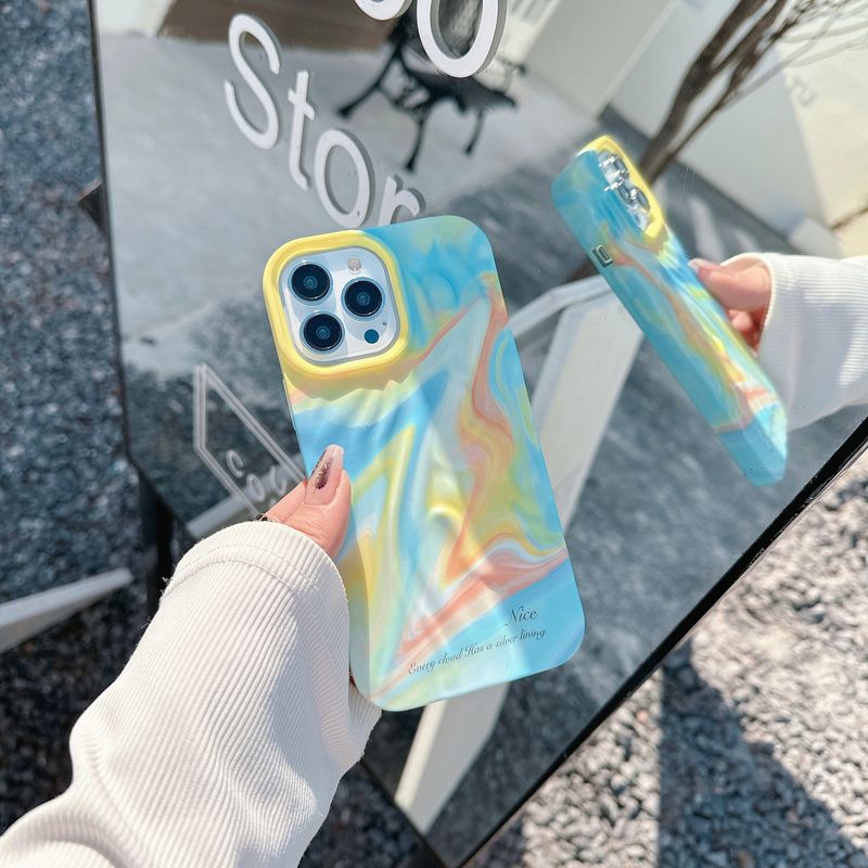 Mobiltelefon tok maszatolós sorozatú vízmatricák, iPhone 15-höz, Apple 14Promax Skin Feel 13-hoz, határokon átnyúló nagykereskedelem_voghion.com